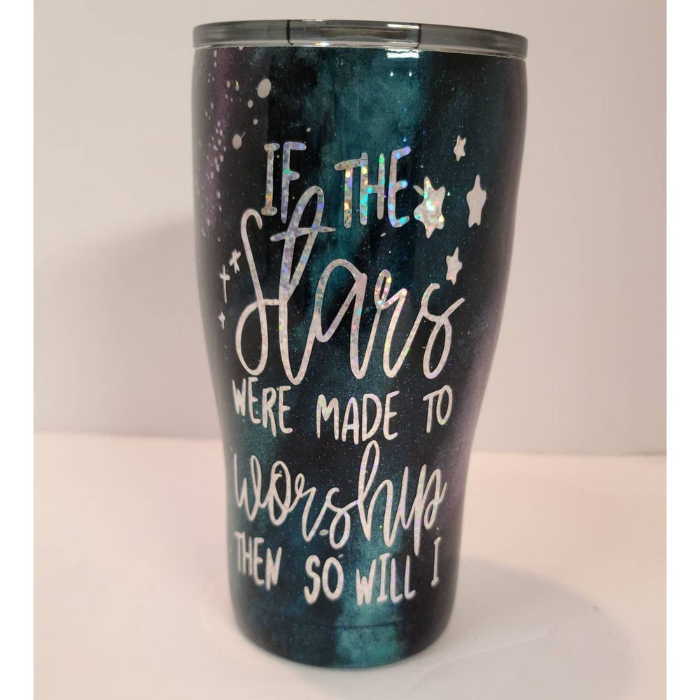 Stars Were Made to Worship Galaxy custom cup tumbler 20oz NEW